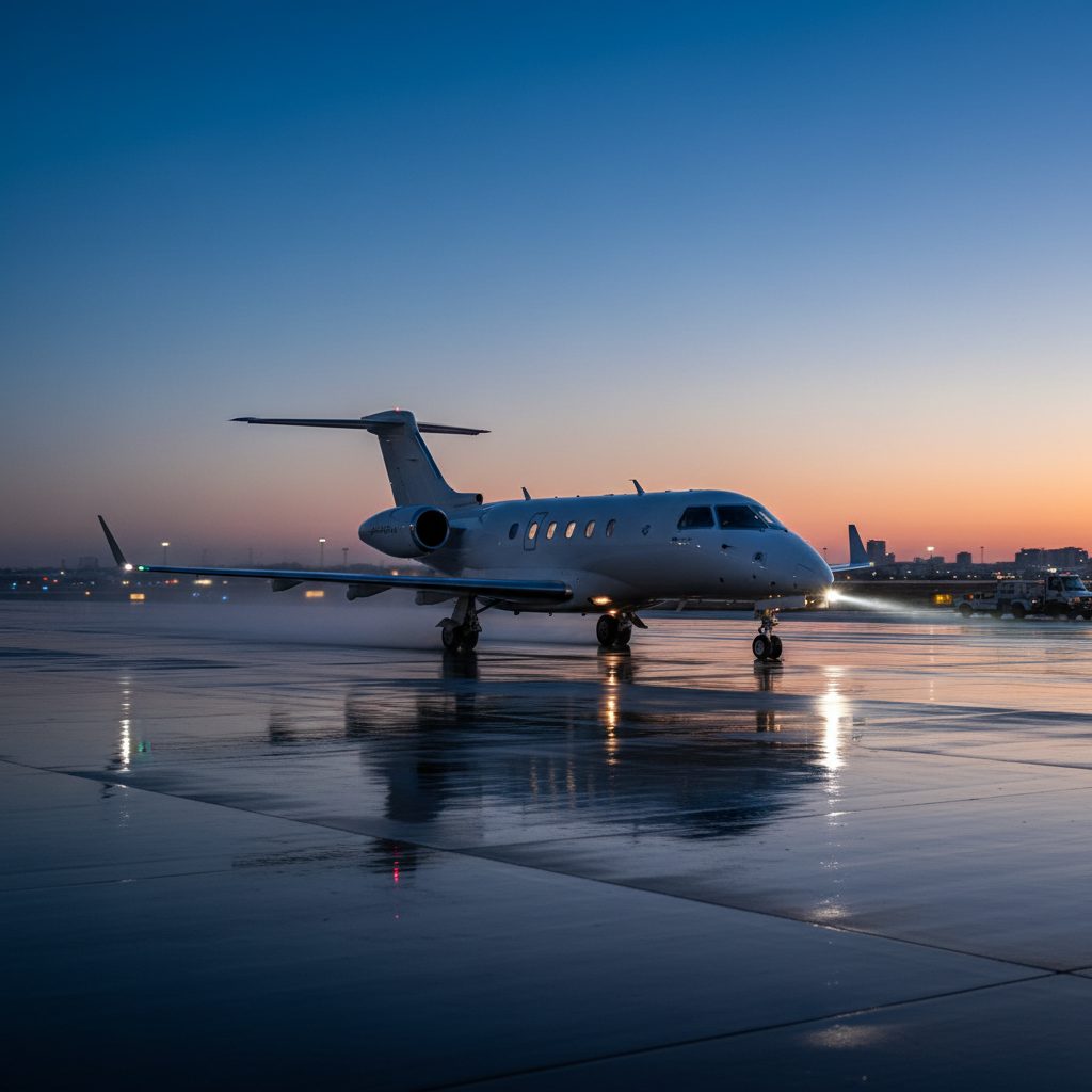 Dornier 328 Executive Jet, On the runway, illustrative image
