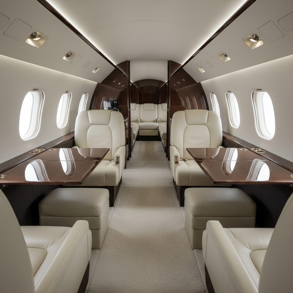 Bombardier Global 6000, Private cabin, illustrative image