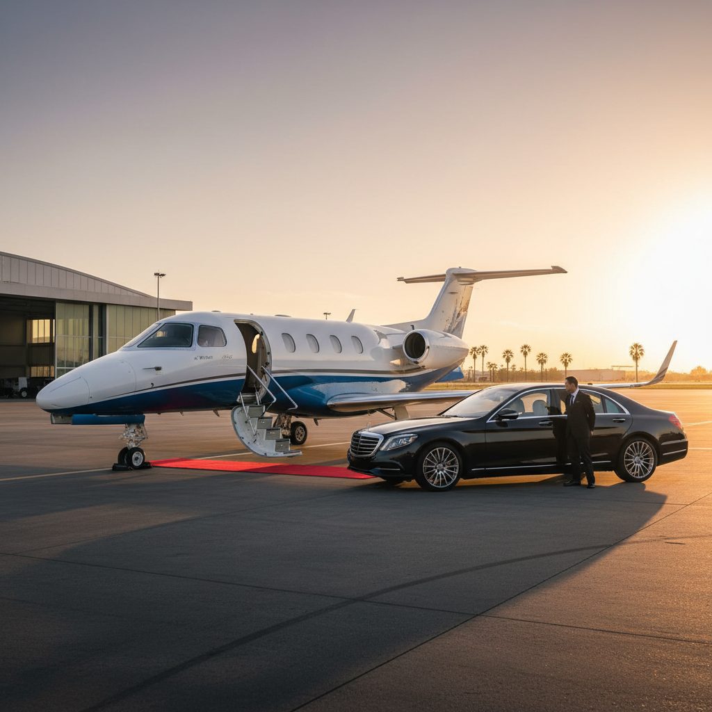 Embraer Phenom 100, Ready for boarding, illustrative image