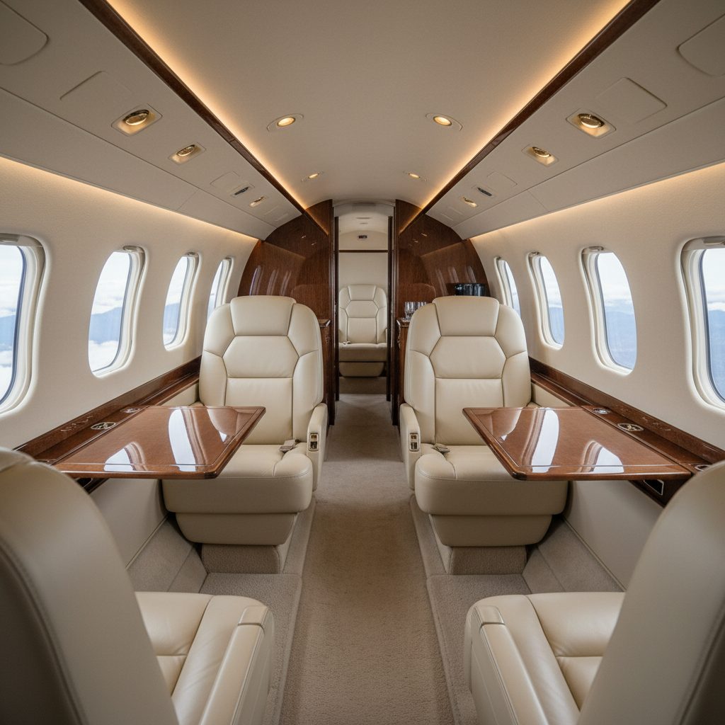 Beechcraft 350 King Air, Private cabin, illustrative image