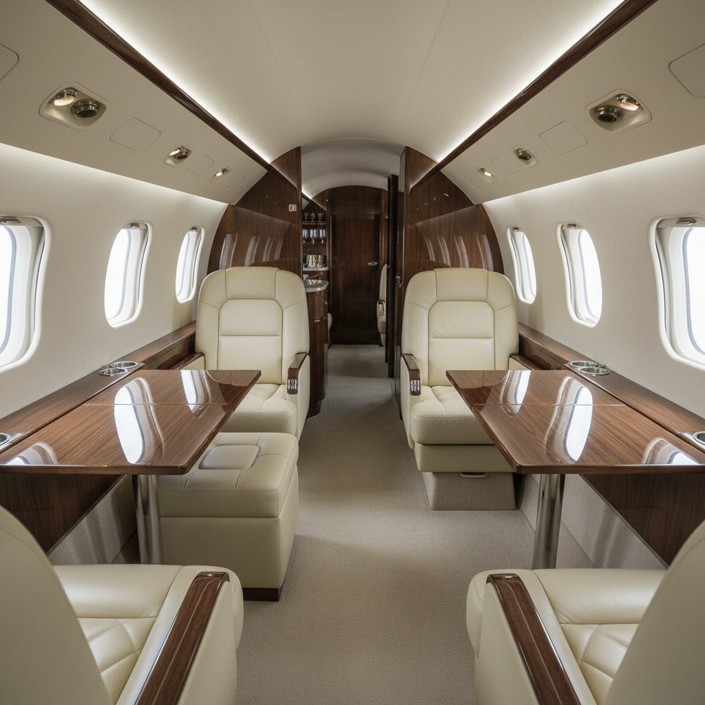 IAI 1123 Commodore, Private cabin, illustrative image