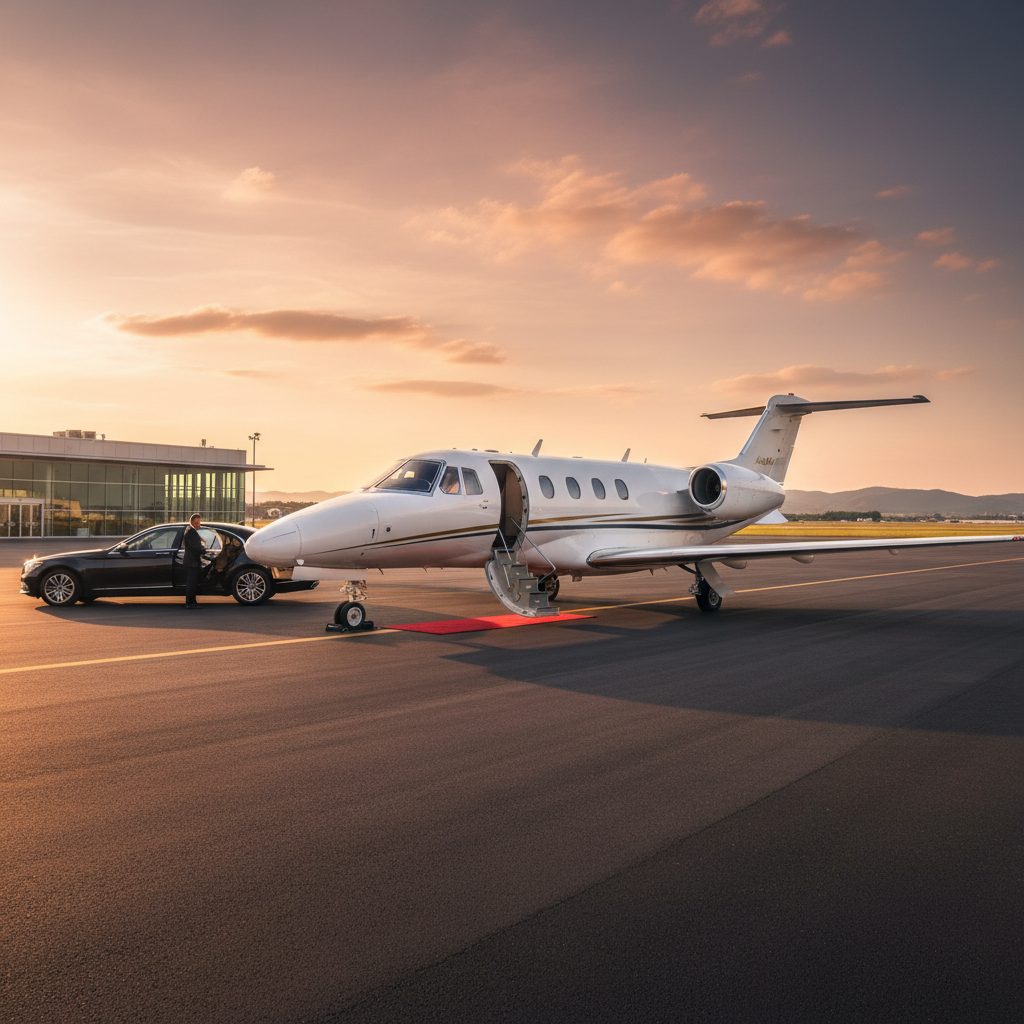 Cessna 525 Citation CJ4, Ready for boarding, illustrative image