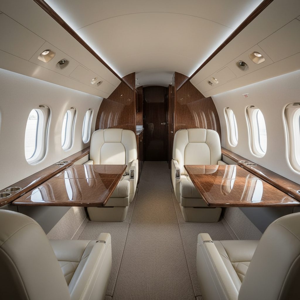 Dassault Falcon 5X, Private cabin, illustrative image