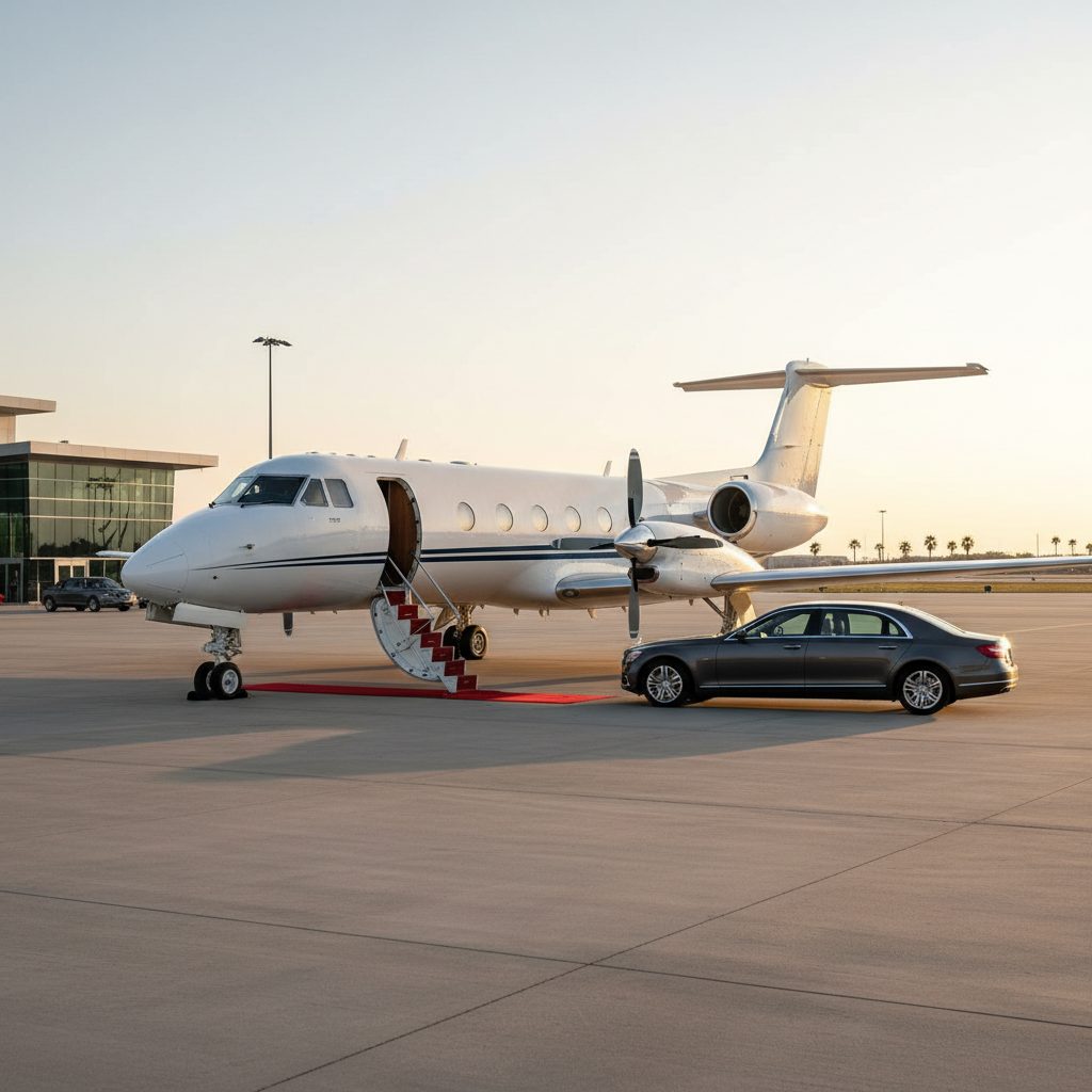 Grumman Gulfstream G1, Ready for boarding, illustrative image