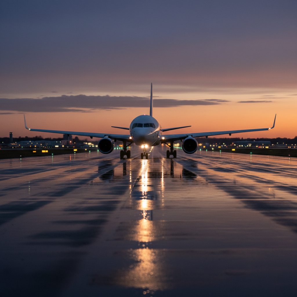 Boeing 757-200, On the runway, illustrative image
