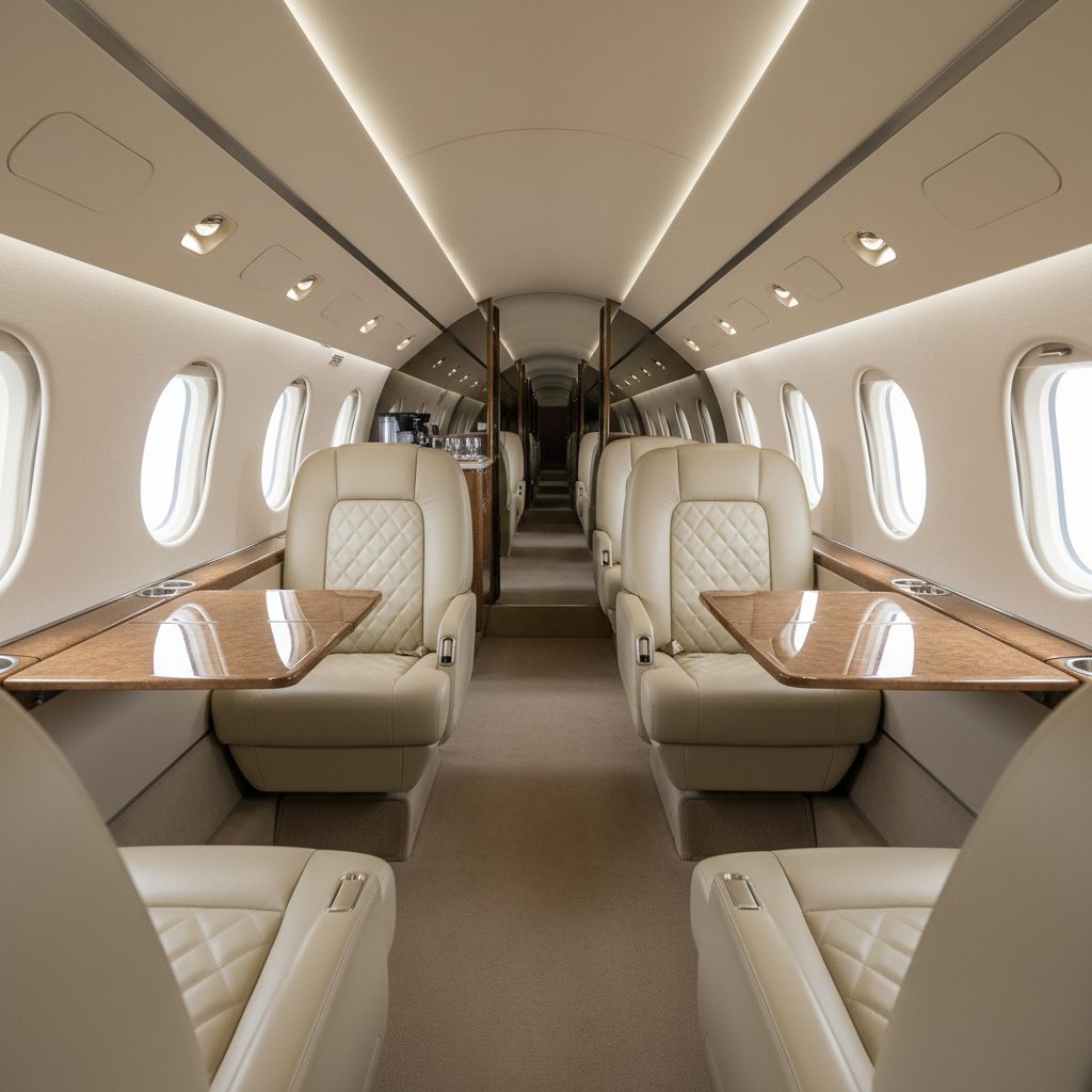 Bombardier LearJet 75, Private cabin, illustrative image