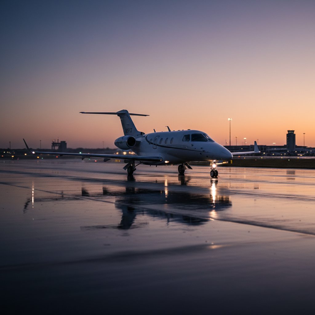 Syberjet SJ30, On the runway, illustrative image
