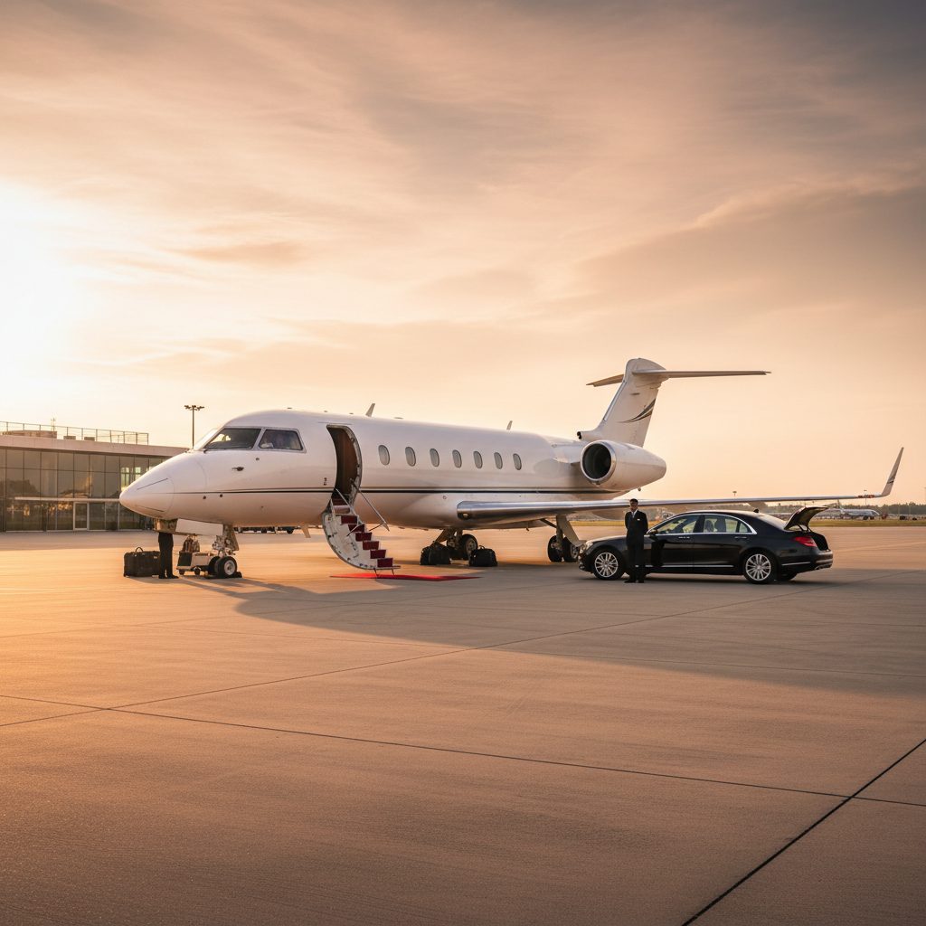Bombardier Challenger 601, Ready for boarding, illustrative image