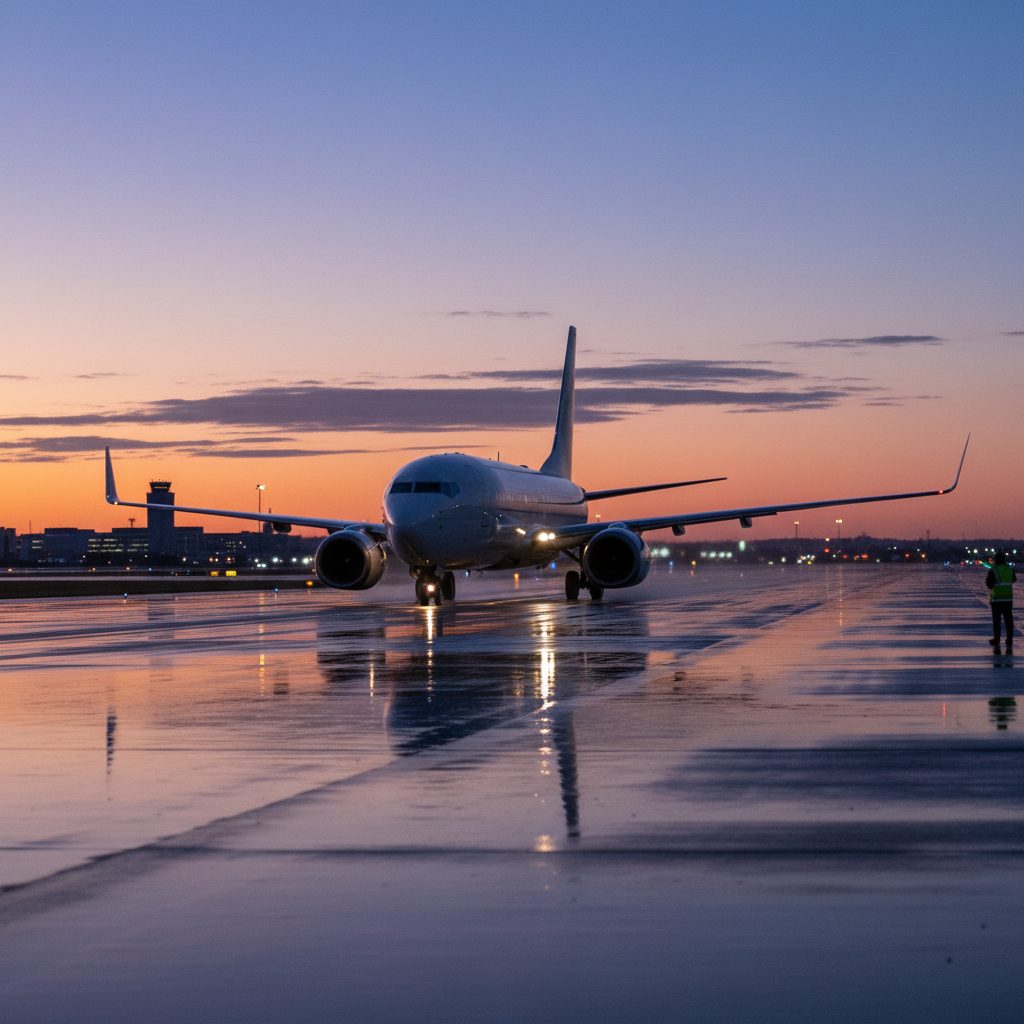 Boeing 737-900, On the runway, illustrative image