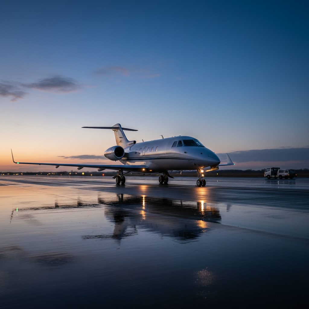 BAe Hawker 900/900XP, On the runway, illustrative image