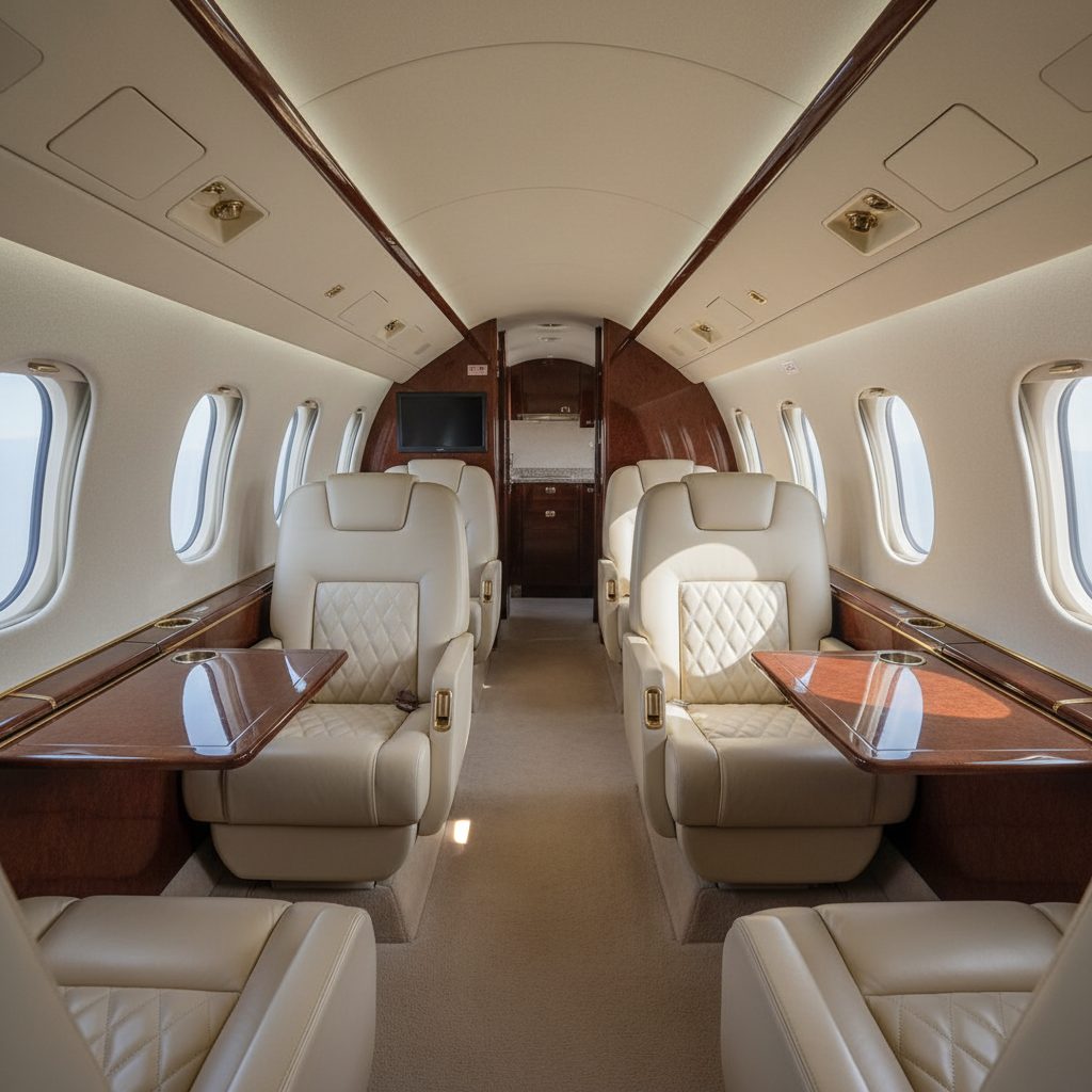 Cessna C750 Citation X, Private cabin, illustrative image