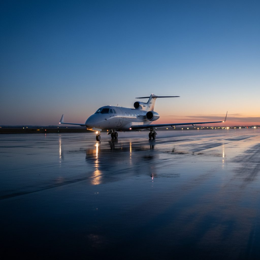 BAe Hawker 600, On the runway, illustrative image