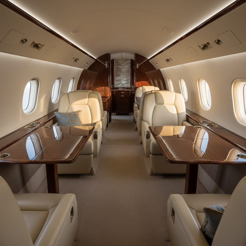 Bombardier Global Express XRS, Private cabin, illustrative image