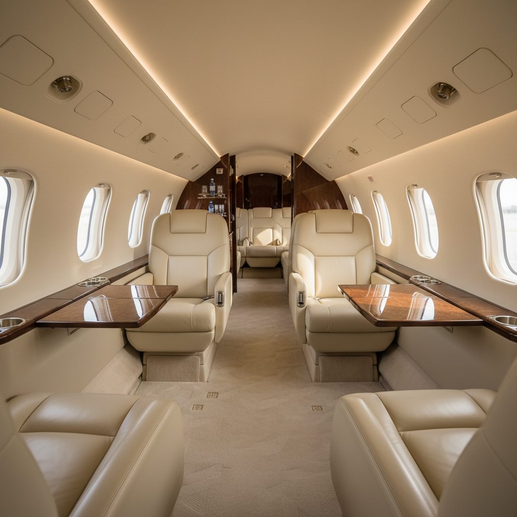 BAe Hawker 1000, Private cabin, illustrative image