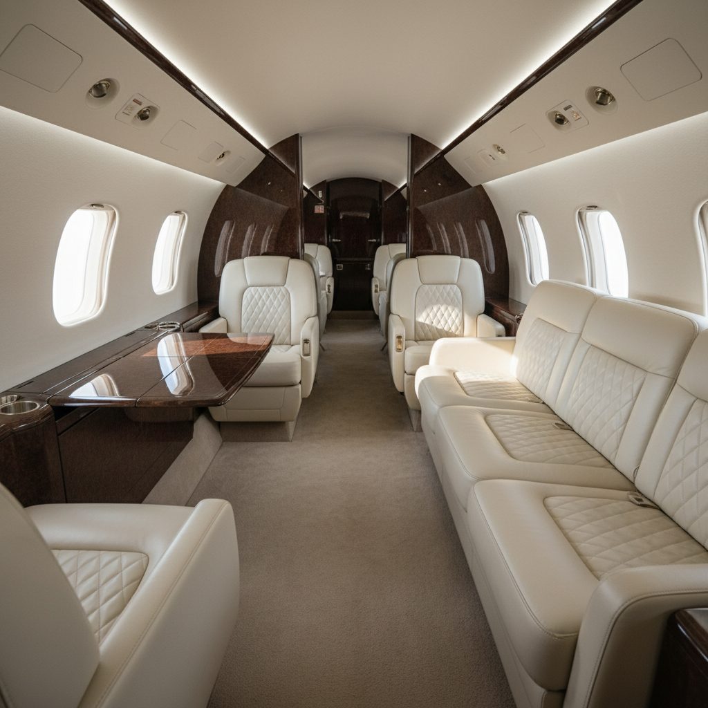 Bombardier Global Express, Private cabin, illustrative image
