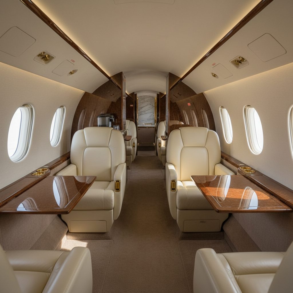 Gulfstream G350, Private cabin, illustrative image