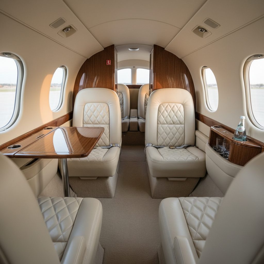 Cessna 310, Private cabin, illustrative image