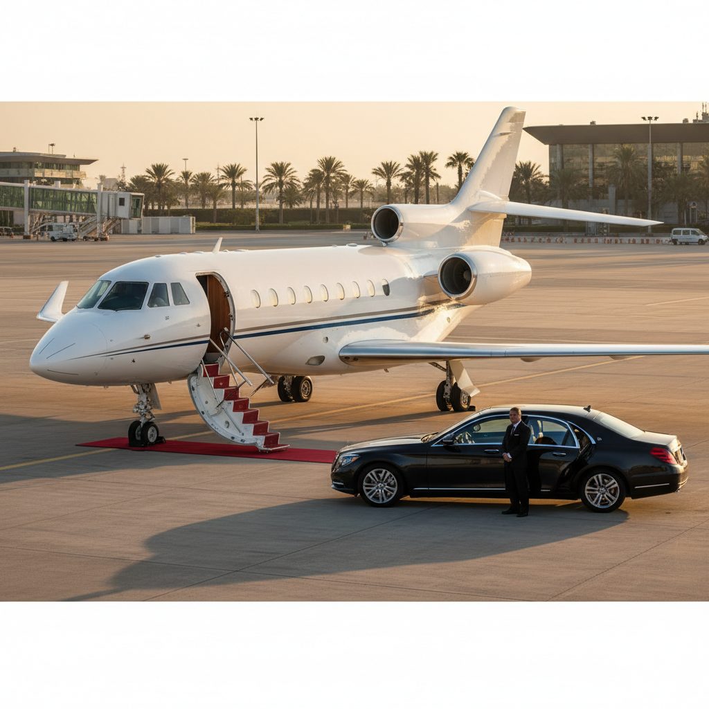 Dassault Falcon 2000LX, Ready for boarding, illustrative image