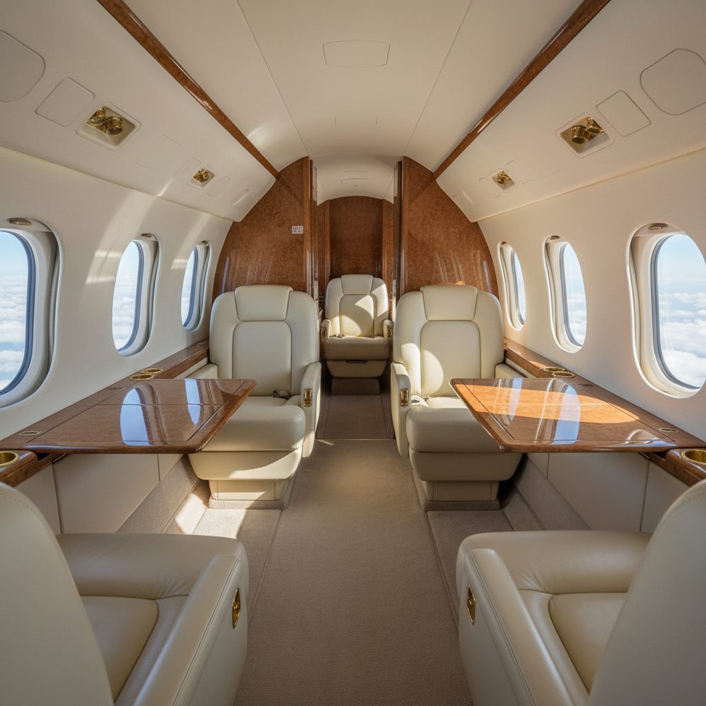 Gulfstream GIV, Private cabin, illustrative image