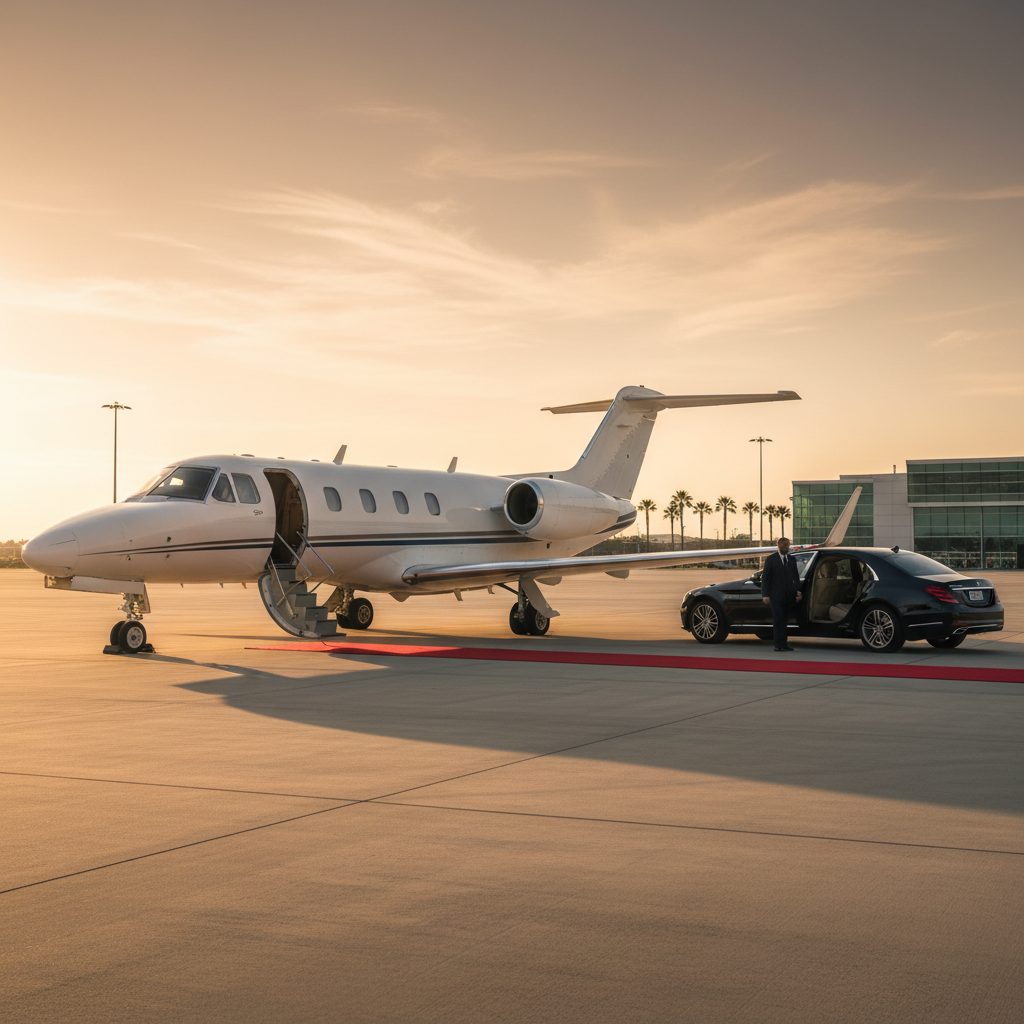Cessna 550 Citation II, Ready for boarding, illustrative image