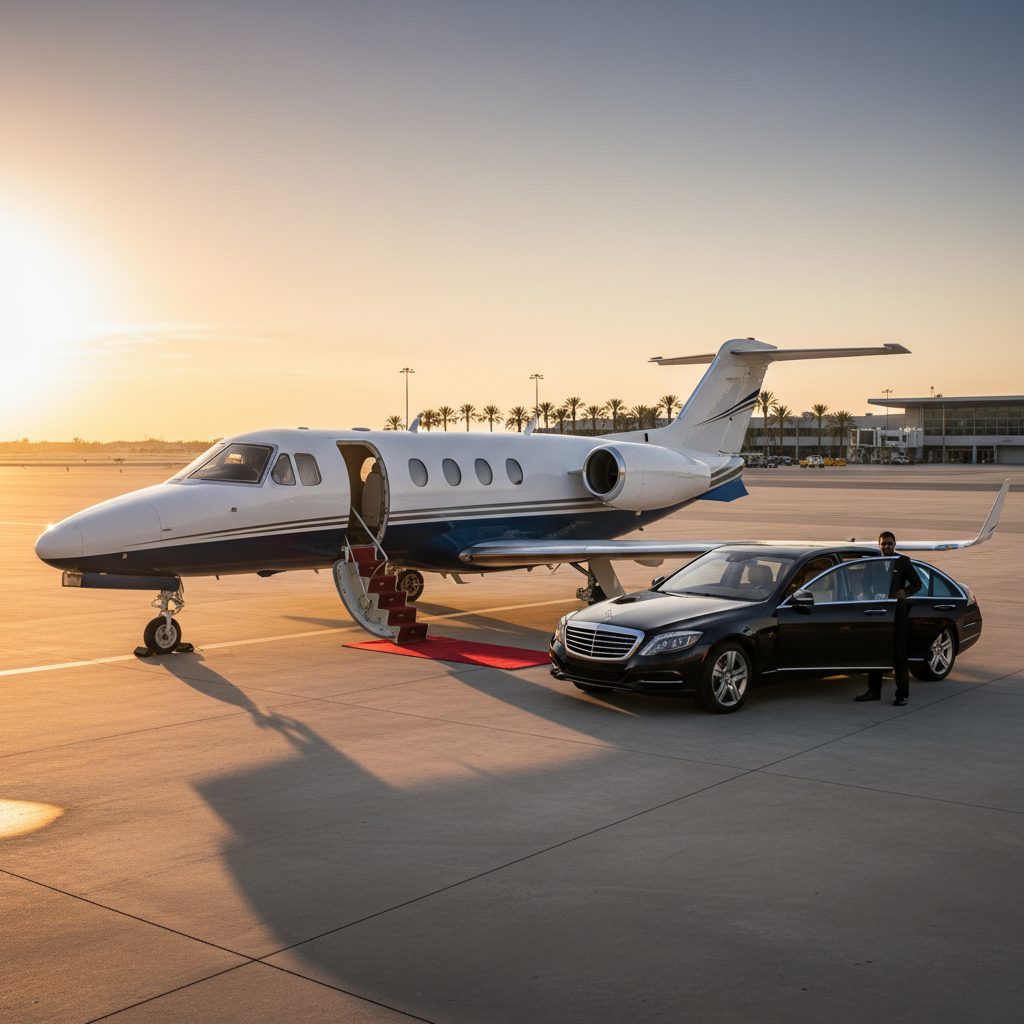 Cessna 525 Citation CJ2+, Ready for boarding, illustrative image