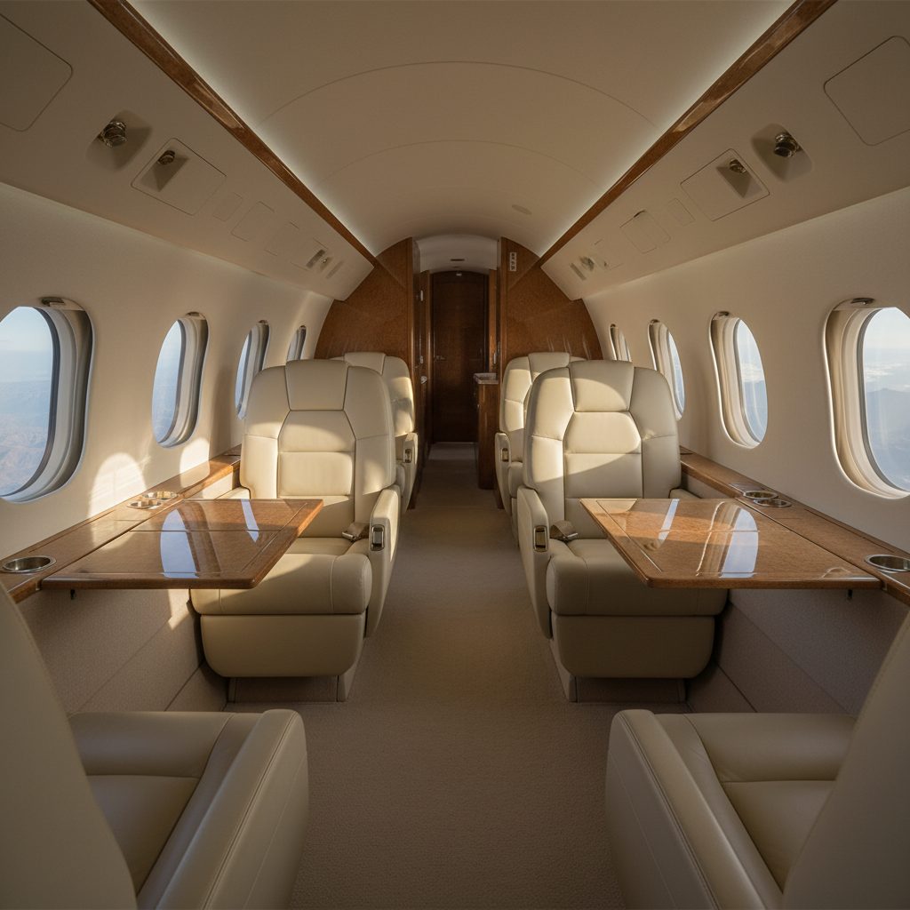 Dassault Falcon 7X, Private cabin, illustrative image