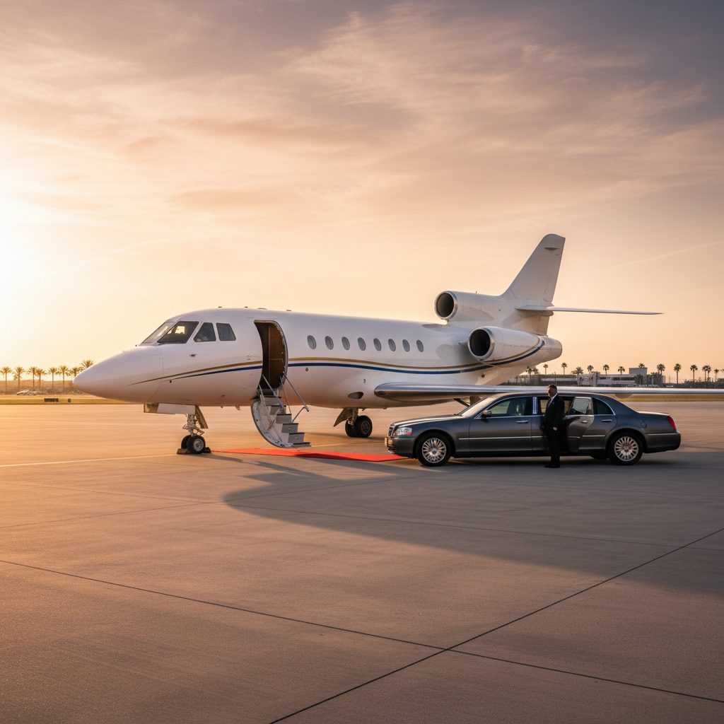 Dassault Falcon 50/50EX, Ready for boarding, illustrative image