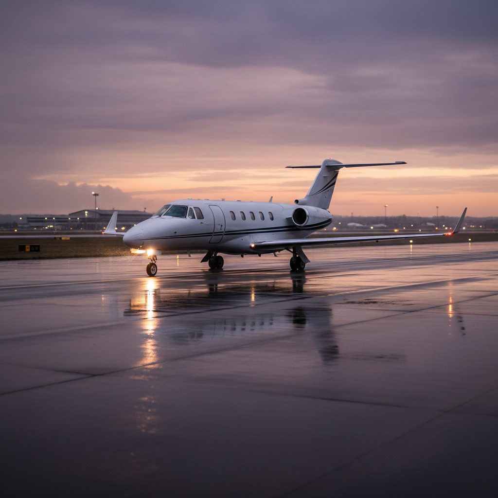 Cessna Citation VI, On the runway, illustrative image