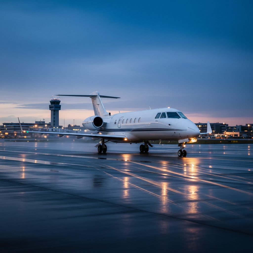 BAe 125-700, On the runway, illustrative image
