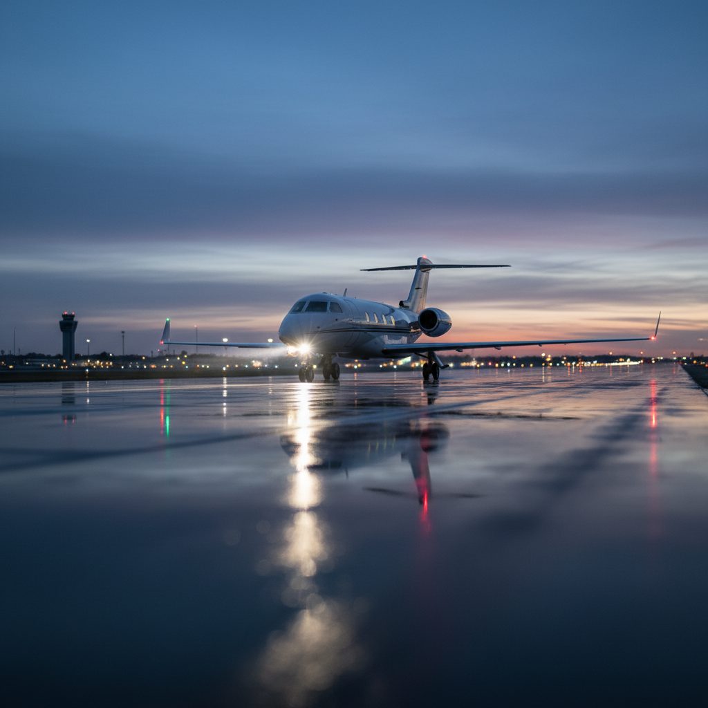 Gulfstream G100/G150, On the runway, illustrative image