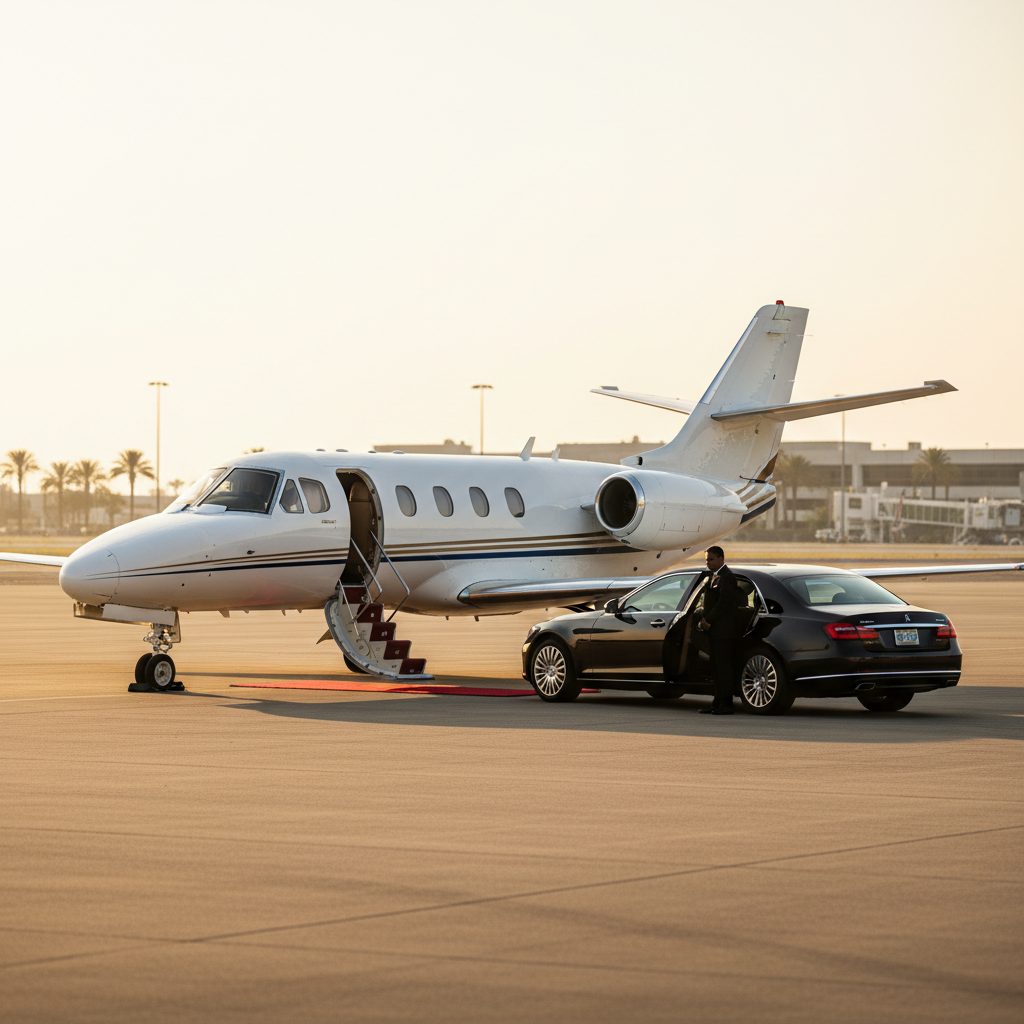 Cessna Citation I, Ready for boarding, illustrative image