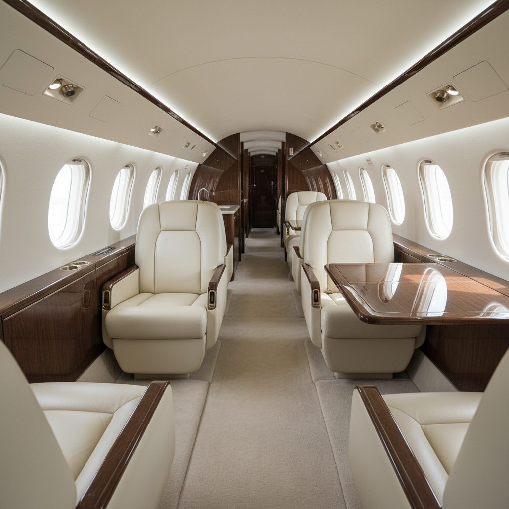 Gulfstream G650, Private cabin, illustrative image