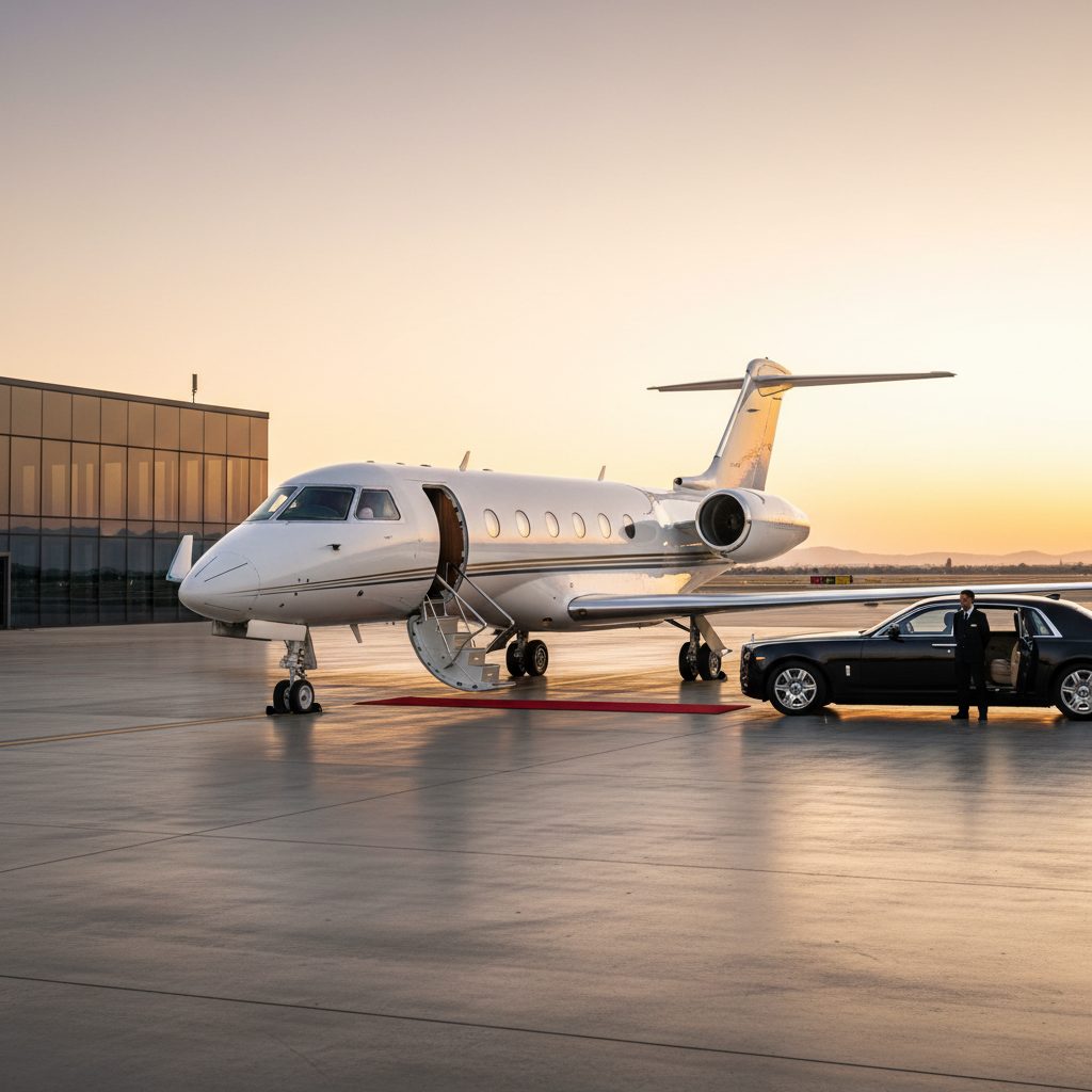 Gulfstream G200, Ready for boarding, illustrative image