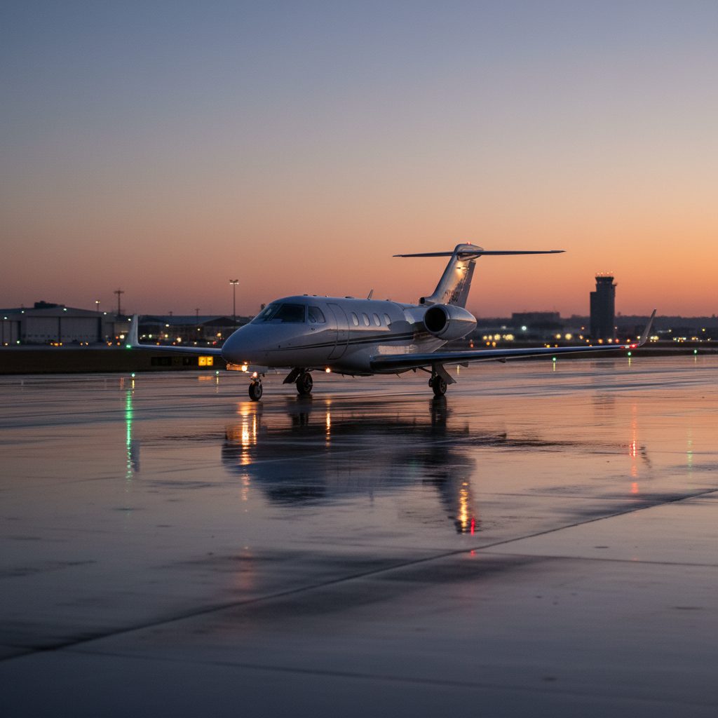 Cessna CitationJet, On the runway, illustrative image