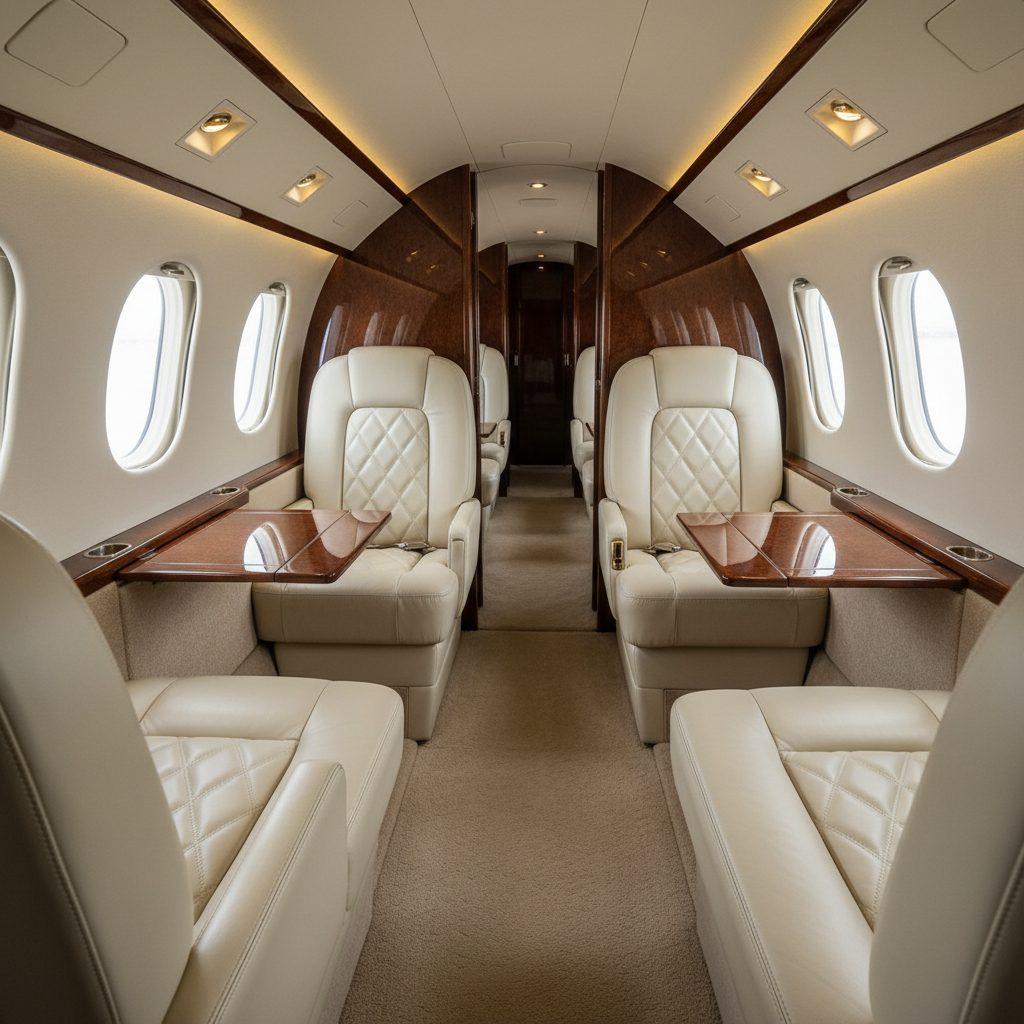Beechcraft Beech 90 King Air, Private cabin, illustrative image