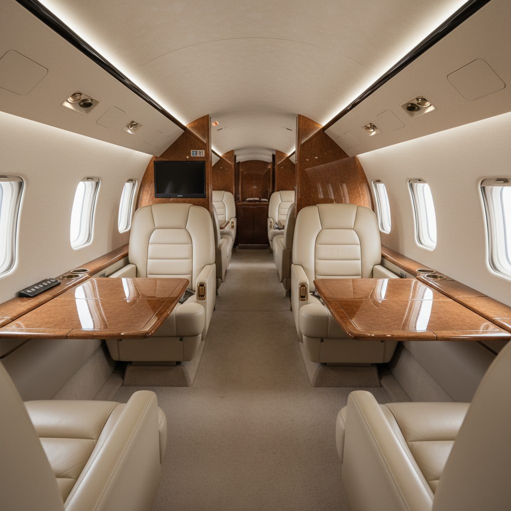 Bombardier Challenger 600, Private cabin, illustrative image