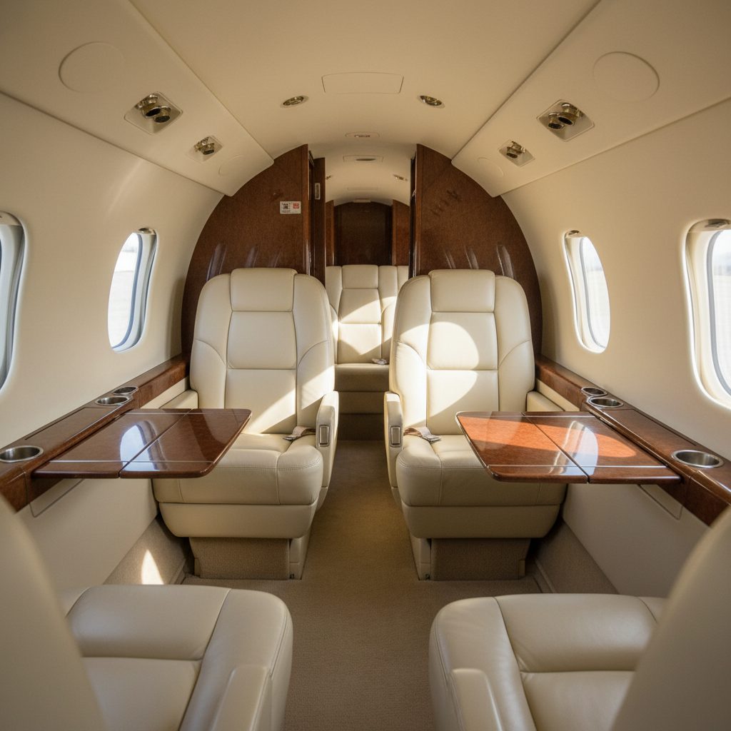 Cessna Citation I, Private cabin, illustrative image