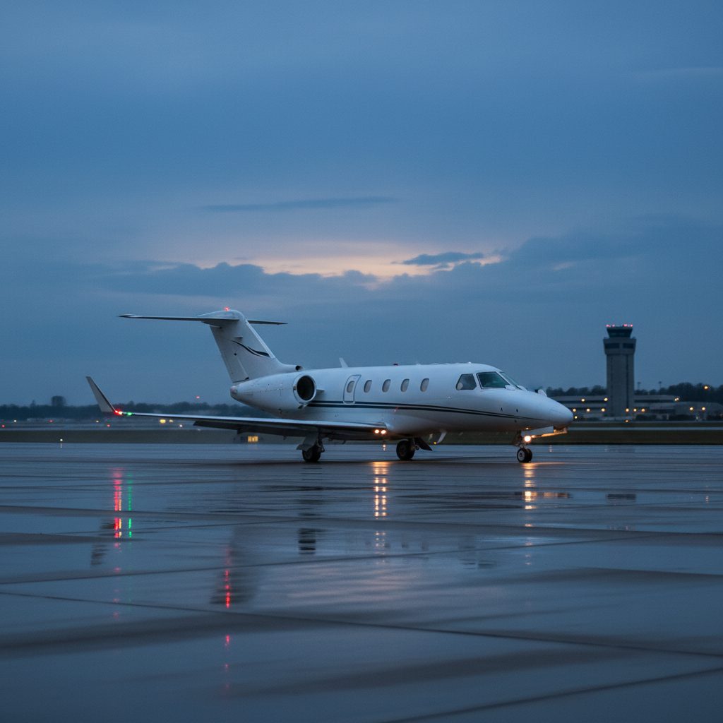 Cessna 550 Citation Bravo, On the runway, illustrative image