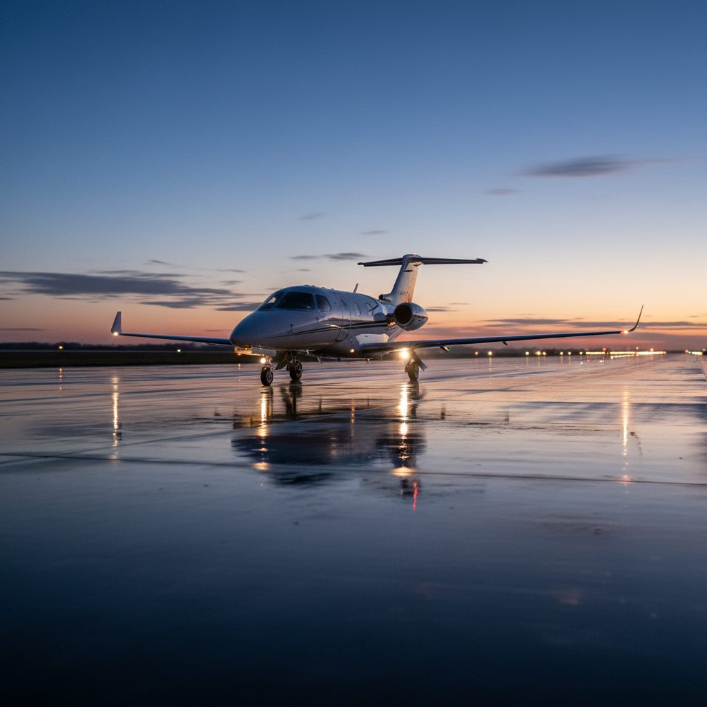 Diamond D-Jet, On the runway, illustrative image
