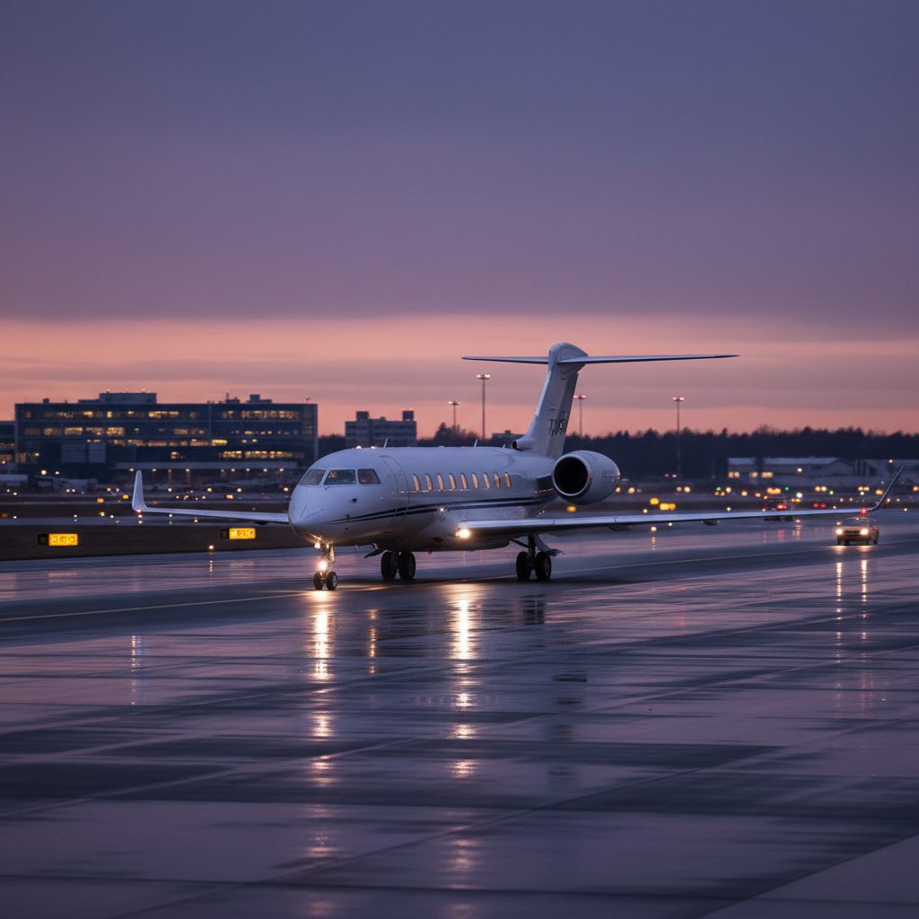 Bombardier Global 7500, On the runway, illustrative image