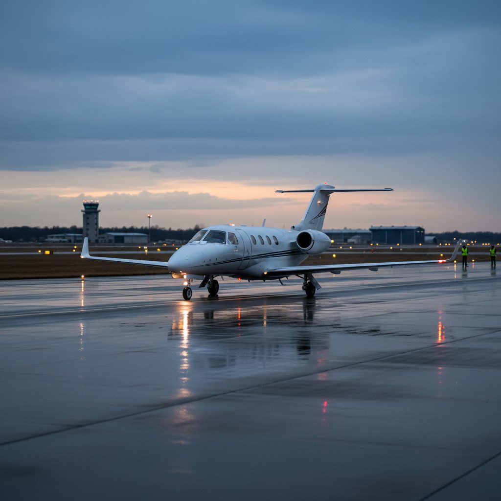 Cessna Citation M2, On the runway, illustrative image