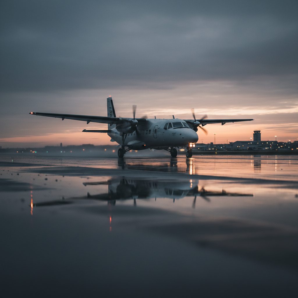 Embraer EMB 110, On the runway, illustrative image