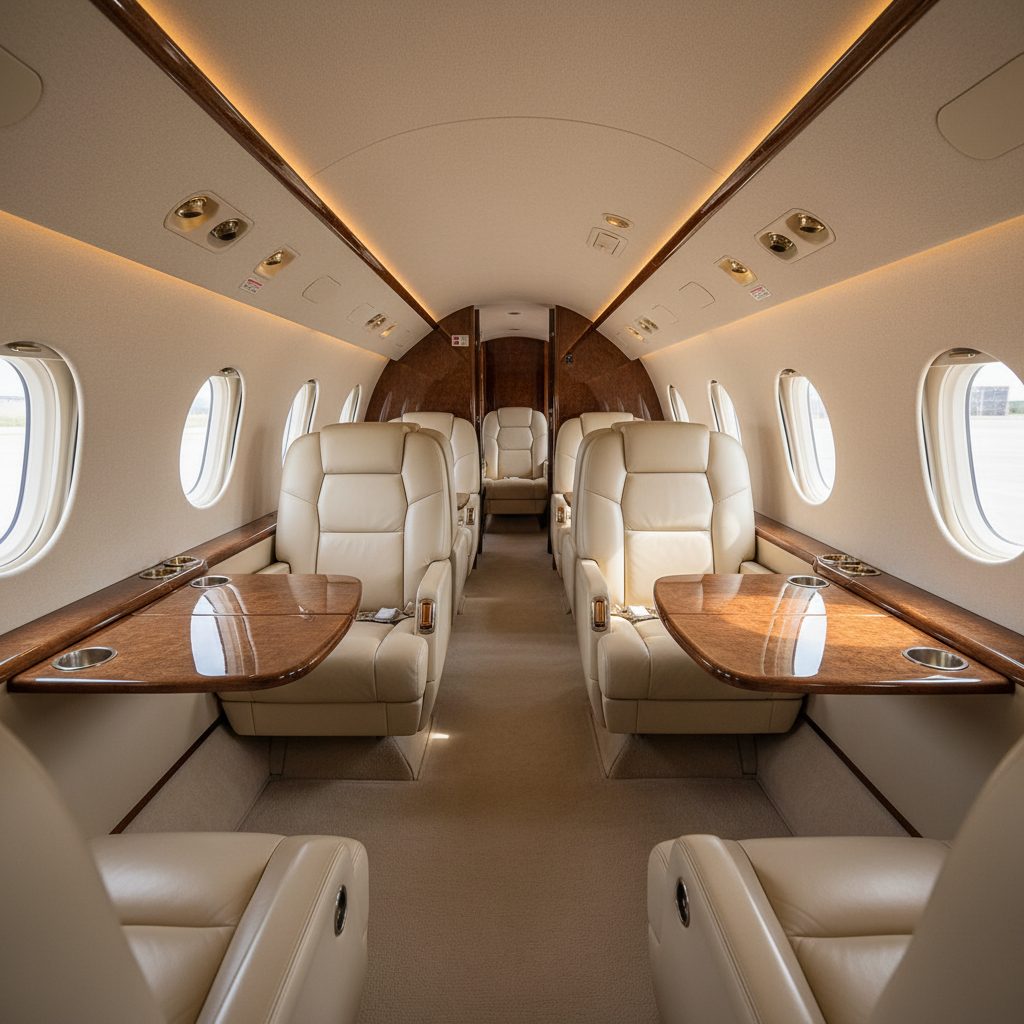 NAA Sabreliner 75, Private cabin, illustrative image