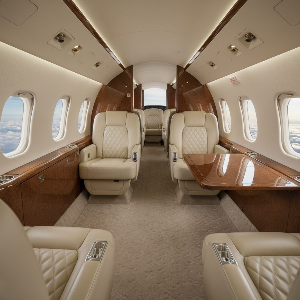Gulfstream G450, Private cabin, illustrative image