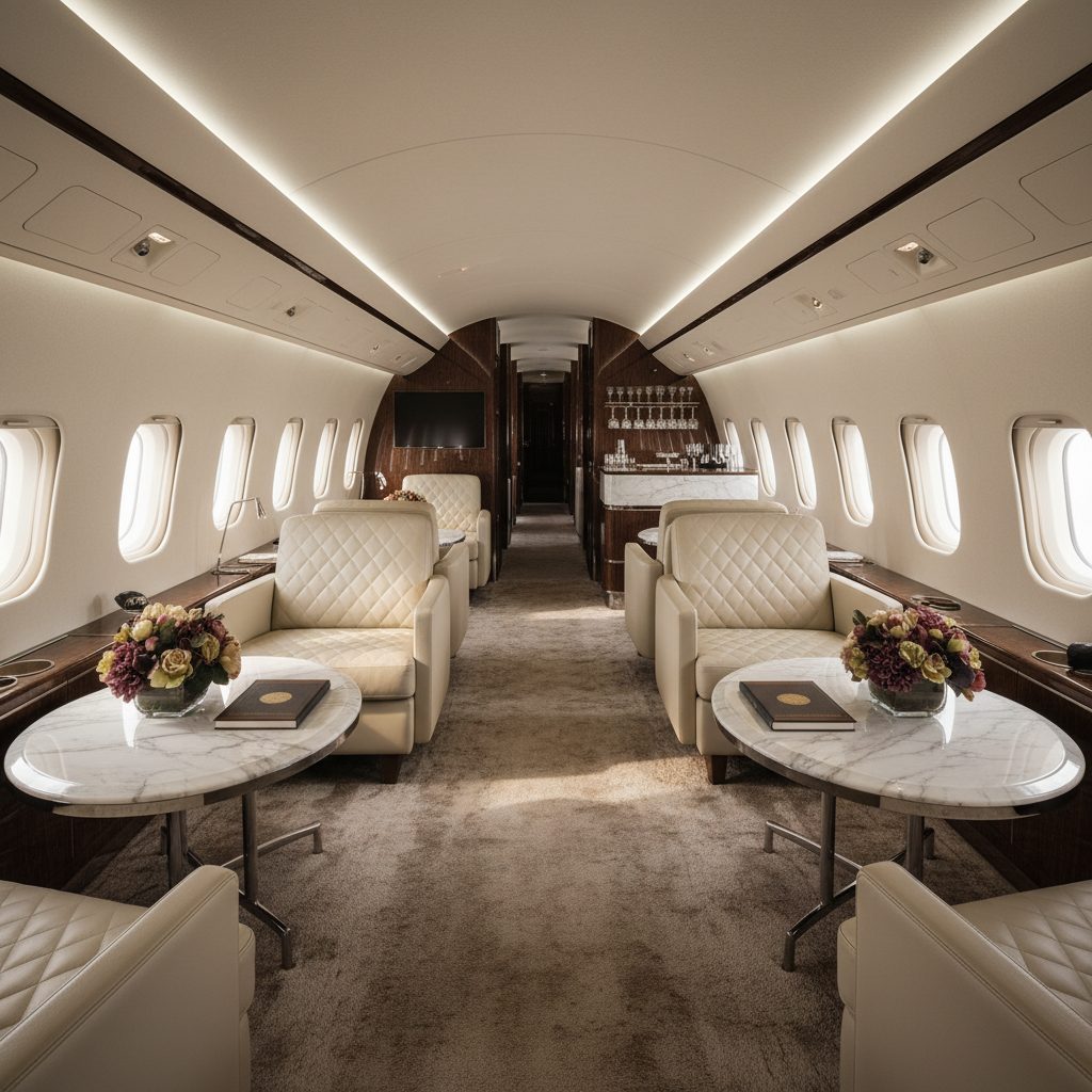 Boeing 767-400, Private cabin, illustrative image