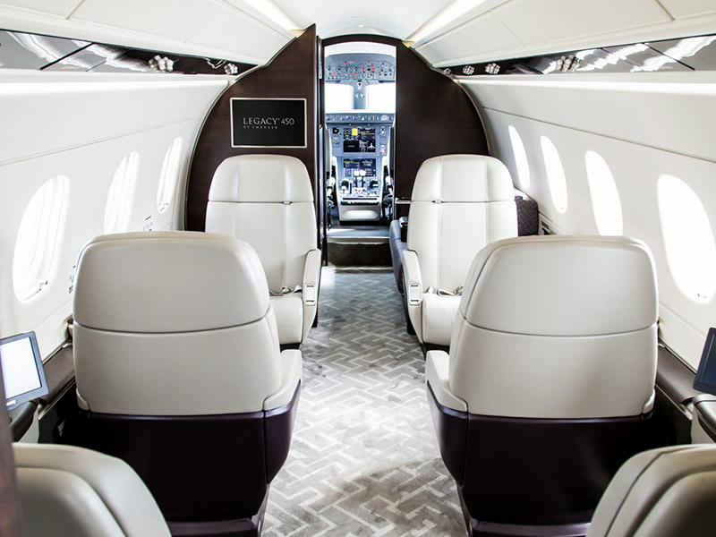 Embraer Legacy 450 Private Jet Hire
