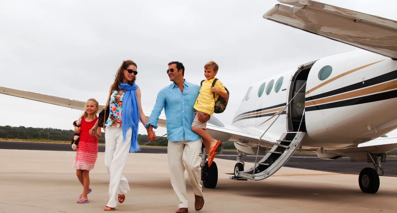 Phenom 300 private jet interior London to Ibiza